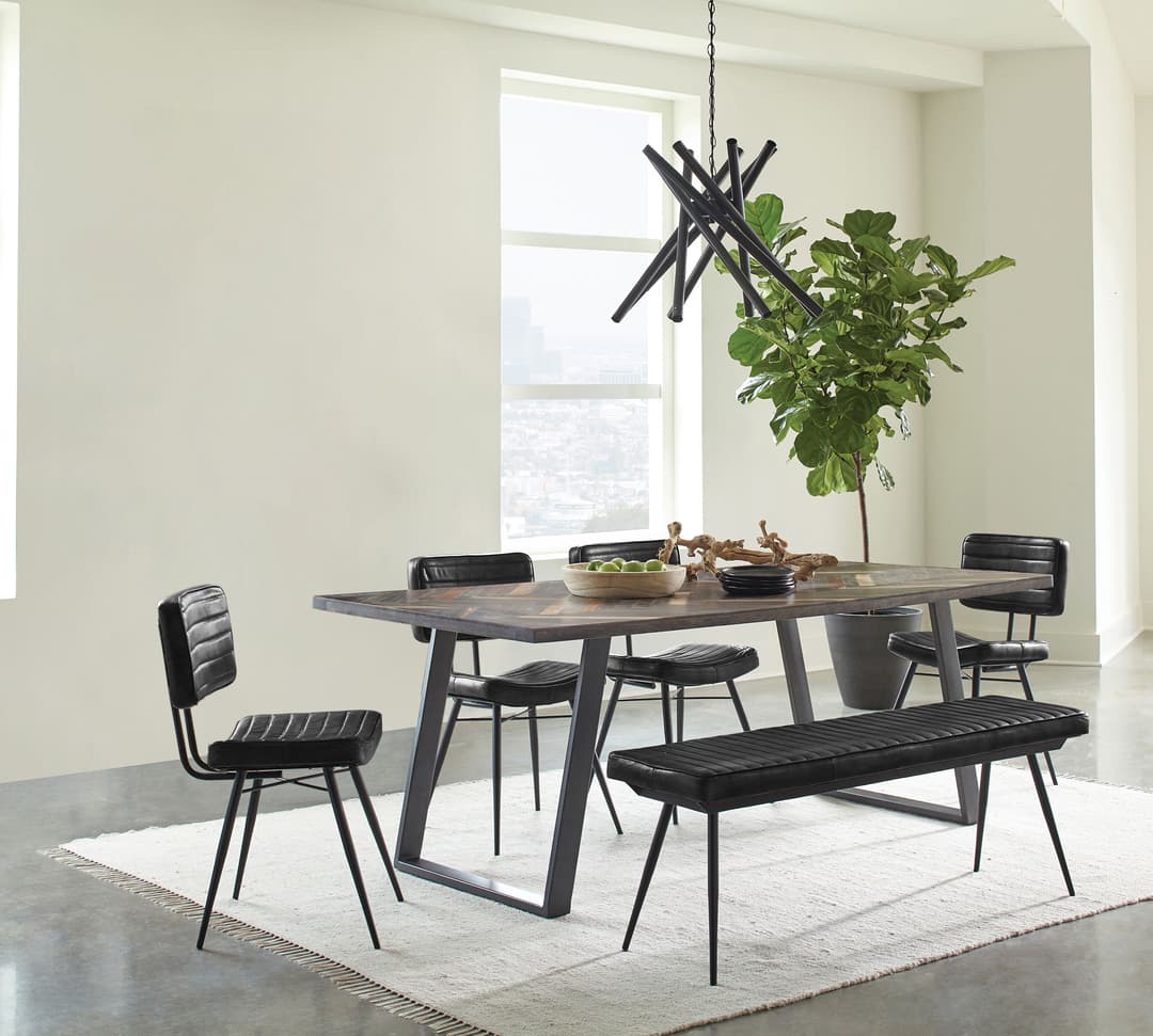 Misty 6-piece Rectangular Dining Set Sheesham and Espresso