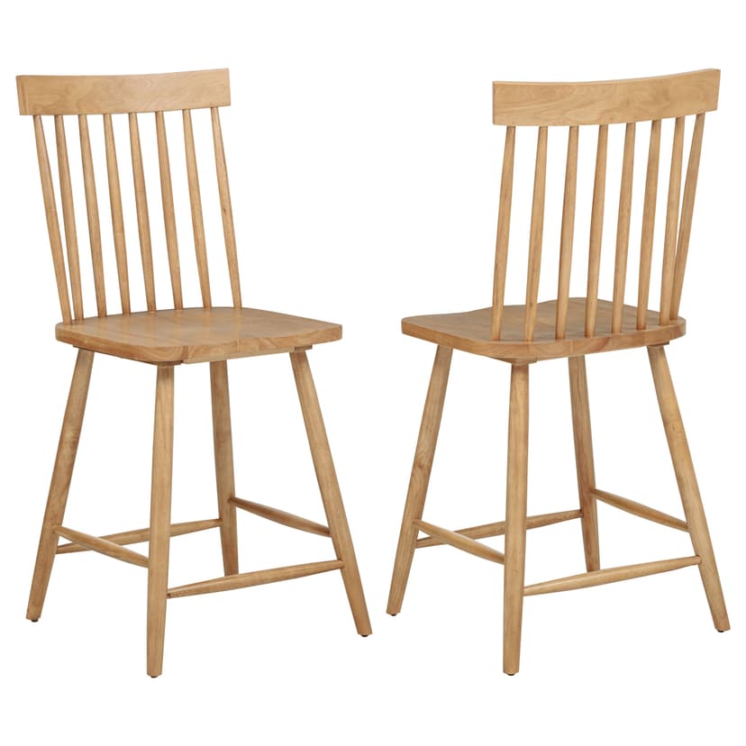 Andrews Windsor Counter Height Dining Side Chair Light Ash (Set of 2)