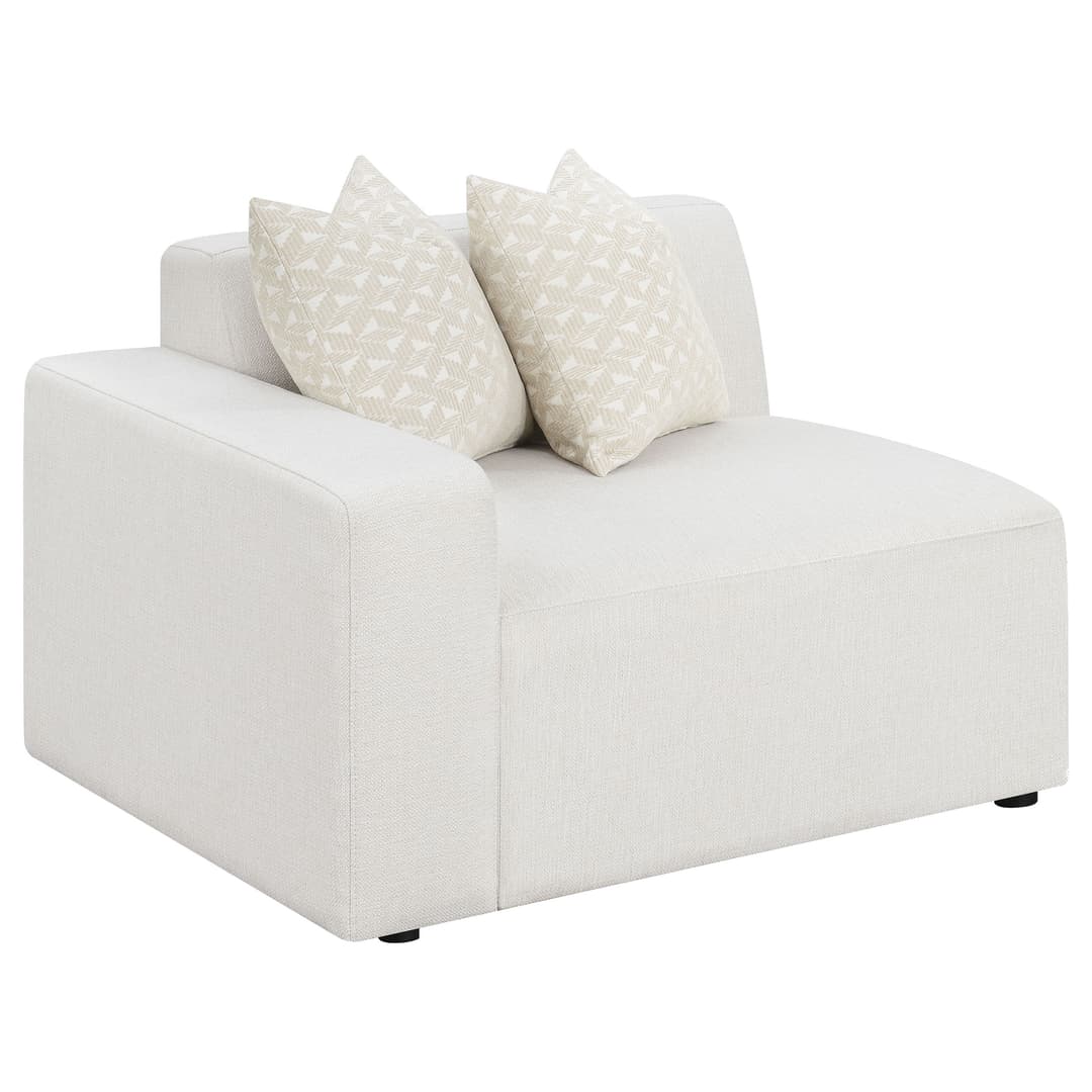 Freddie Upholstered LAF Chair Pearl